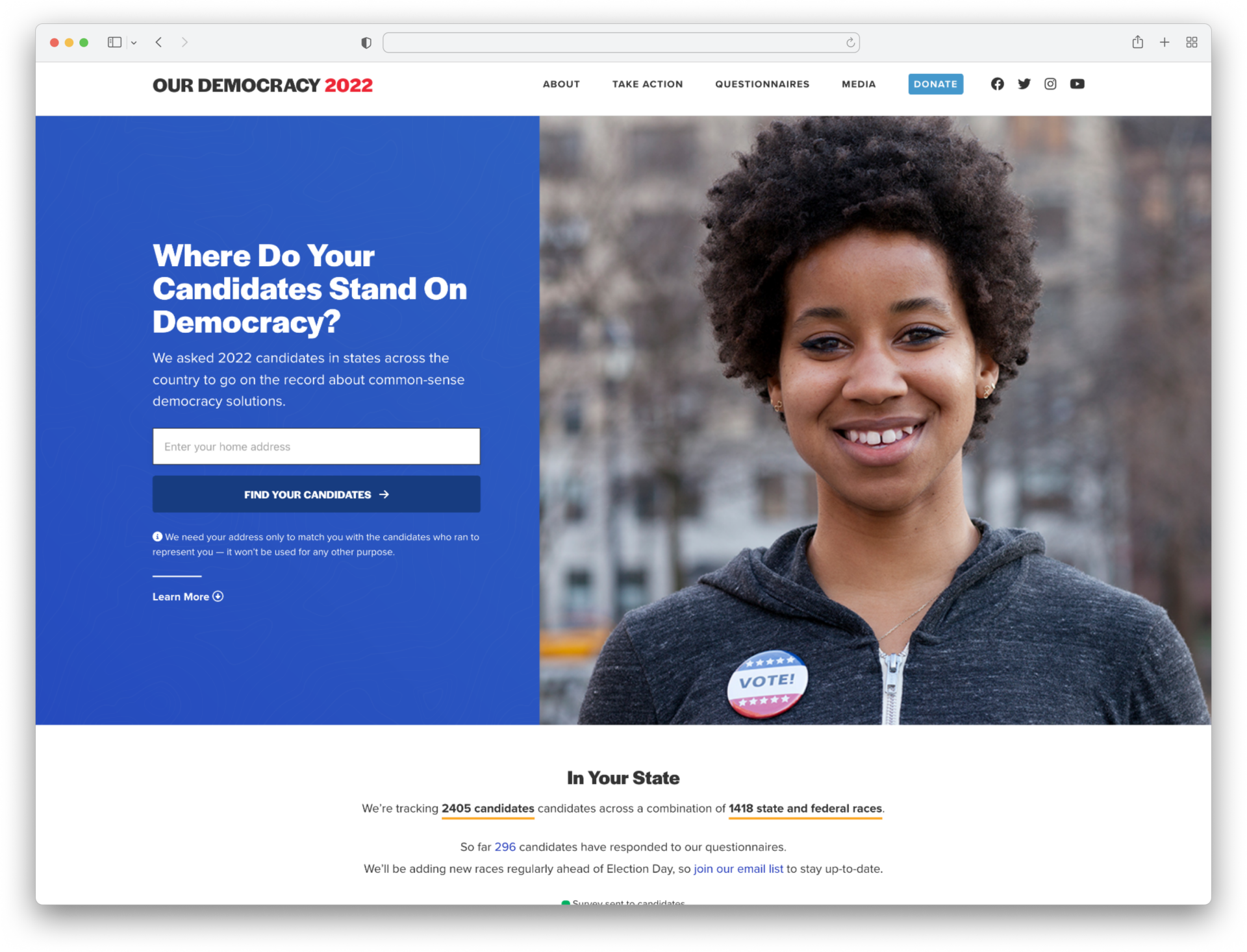 Common Cause civic engagement and voter protection digital platform